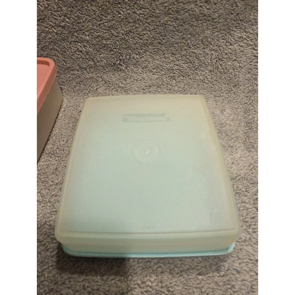 Vintage‎ Lot Of 3 Tupperware Containers 312-60, 670-1, 1458-6